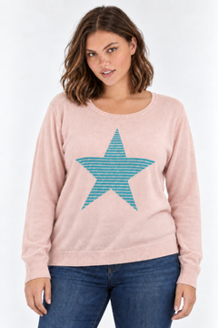 Star Sweater in Viscose Blend-Size: XL/XXL
