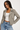 Grey Faux Suede Biker Jacket - Size: S