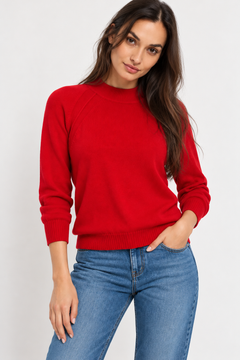 Zip Collar Knit Jumper - Size: S/M