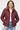 Maroon Puffer Jacket - Size: M
