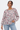 Floral Peasant Blouse in All Cotton- Size: XXL