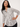 Paisley Print Shirt in Black and White- Size: L