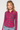 Hot pink plaid shirt - Size: M
