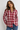 Checked Shirt in Bold Red Base- Size: L