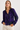 Rich Purple Blouse in Soft Fabric- Size: XS