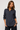 Classic Blouse with Vertical Stripes- Size: M