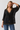 100% Silk Beaded Blouse in Black - Size: L