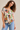 Tie Front Tropical Print Top - Size: M/L