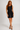 Front Slit Tailored Dress in Black- Size: M