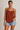 Rust Brown Button-Front Top - Size: L