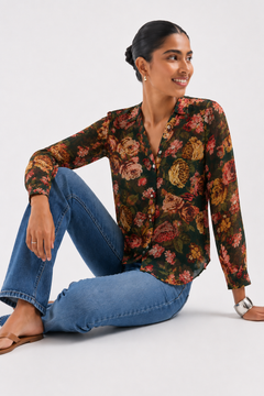 Sheer Lightweight Blouse - Size: S