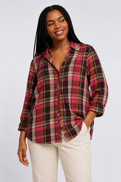 ♦︎ Pink Brown Shirt - Size: L