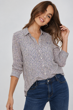 100% Viscose Relaxed-Fit Shirt - Size: S/M
