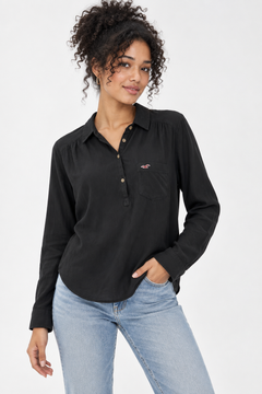 Black Polo Shirt in All Cotton Size: M