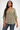 Breathable Fabric Blouse in Light Green- Size: L
