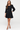 Viscose Midi Dress with Ruffled Shoulders- Size: S/M