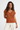 Rust-Orange Top with Shimmer- Size: M