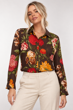 ♦︎ Floral Patterned Shirt - Size: M/L
