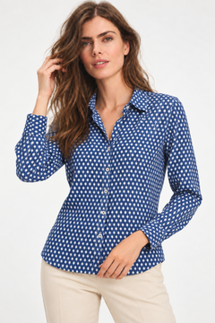 Star Pattern Shirt in Smart Casual Fit- Size: M