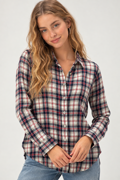 Multicolored Flannel Shirt in 100% Cotton- Size: S