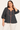 Viscose Blouse with pink Piping - Size: XXL