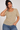 Classic Textured Blouse in Gold- Size: XL