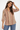 Retro Striped Blouse with 3/4 Sleeves- Size: M/L
