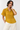Mustard Yellow Pintuck Blouse - Size: S