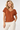 Rust-Orange Top with Shimmer- Size: M