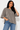 Ribbed Knit Velvet Tee- Size: L/XL