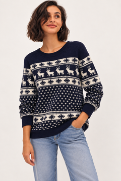 Lambswool Holiday Knit Jumper - Size: M