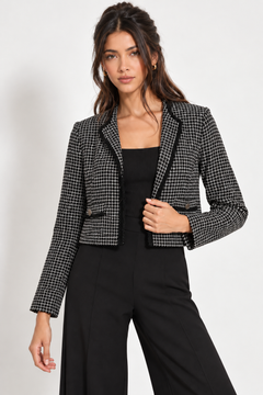 Checked Light Tweed Jacket - Size: S