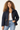 Navy Puffer Jacket with Rust Lining - Size: L
