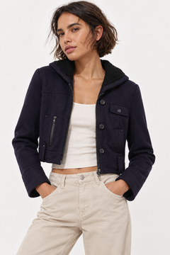 Vintage Wool Blend Cropped Jacket - Size: XS