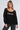 Black Shimmery Knit Sweater- Size: L