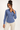 Blue Gingham Shirt in 100% Cotton Size: XS