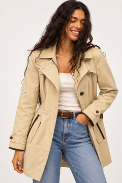 ♦︎ Hooded Trench Coat - Size: S