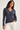 Lace-Up Ribbed Knit Sweater- Size: S