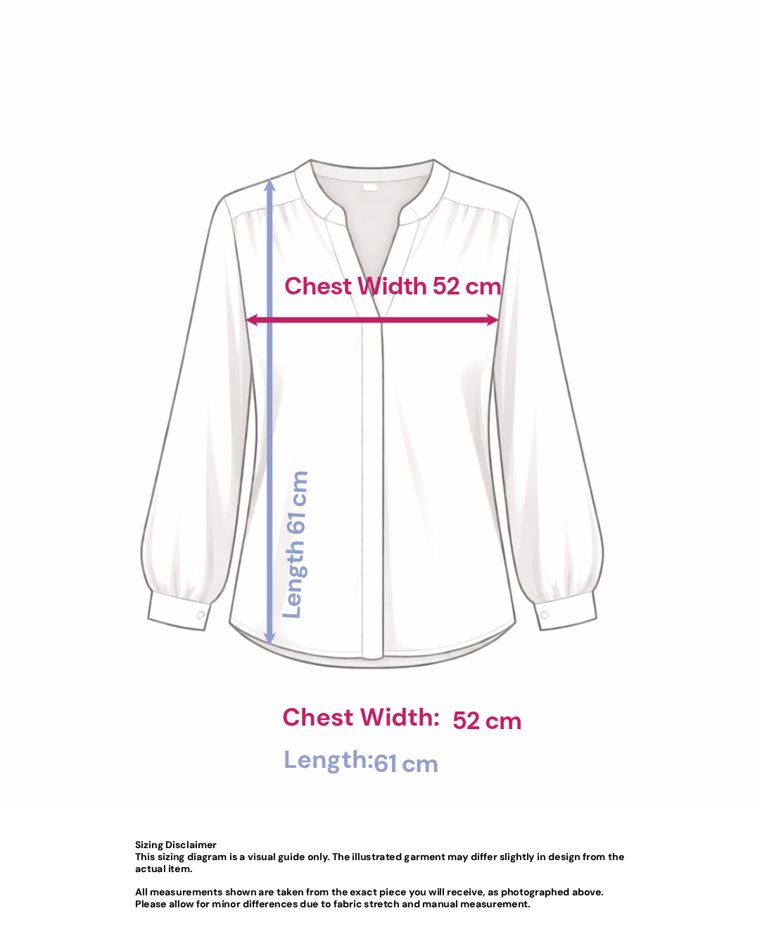 Monochrome Floral Blouse- Size: S/M — measurements