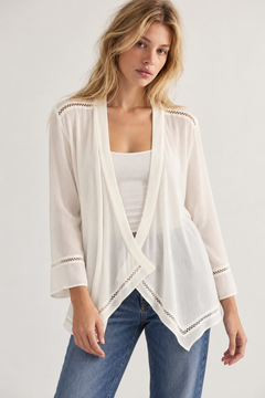 ♦︎ Viscose Open Front Cardigan - Size: S/M