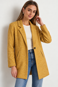 Textured Bouclé Coatigan - Size: M