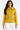 Double-Breasted Peacoat in Mustard Yellow - Size: S/M
