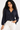 Navy Textured Blouse - Size: M/L
