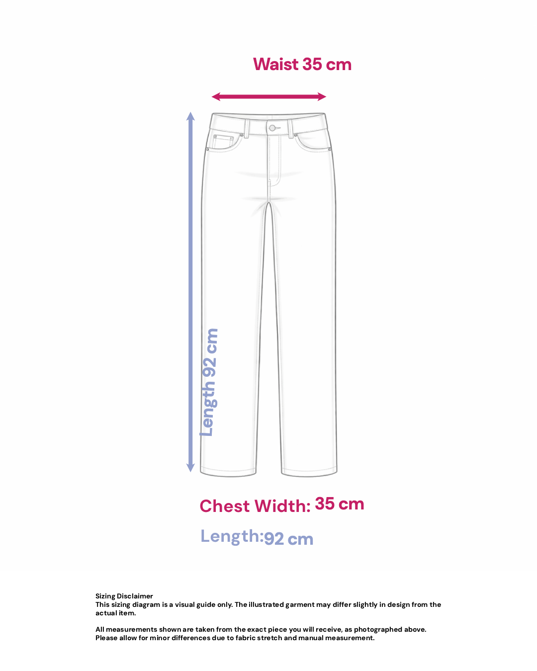 Patterned Pants - Size: XS — measurements