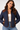 Moto Jacket with Faux Suede Panels- Size: L