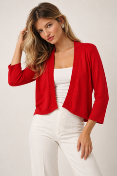 Cropped Open Front Shrug- Size: M