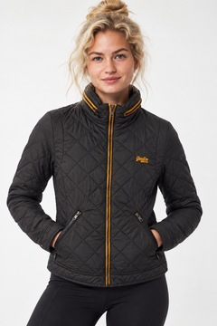Athletic Diamond Quilted Jacket - Size: S