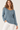 Viscose Blend Knit Sweater in Muted Teal- Size: S/M