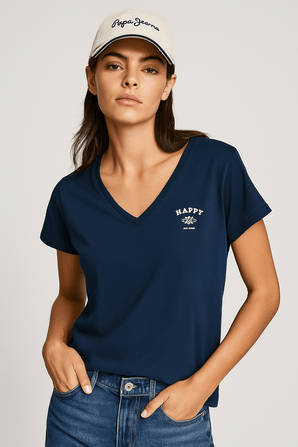 Loose Training T-shirt with V-neck- Size: XL