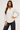 Cream Shirt with Mandarin Collar- Size: M